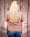 Retro Long Live Cowgirls Graphic Tee - Mocha