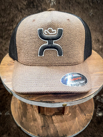 "Coach" Hooey Hat, Brown/Black Flexfit Hat