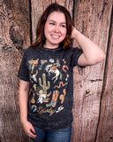 Howdy Hoedown Graphic Tee - Black