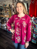 Clara Embroidered Top