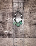 Triple Charm Teardrop Earrings