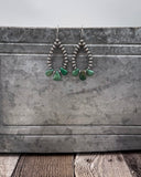 Triple Charm Teardrop Earrings