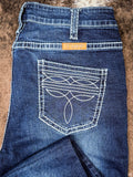 White Boot Stitch Bootcut Jeans