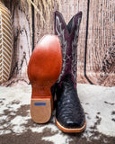 Salem Twisted X Women's 13" Reserve Boot - Black Ostrich and Purple Potion
