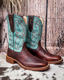 Ariel Twisted X Women's 11" Tech X Boot - Hickory and Seafoam
