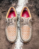 Avery Twisted X Feather X Slip-On Shoe - Taupe and Brown Multi