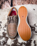 Avery Twisted X Feather X Slip-On Shoe - Taupe and Brown Multi