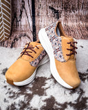 Mira Twisted X Feather X Slip-On Shoe - Beeswax and Aztec Multi