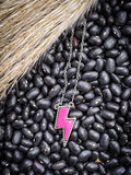 Lightning Bolt Necklace - Pink