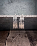Hawk Feather Semi Hoop Fashion Earrings