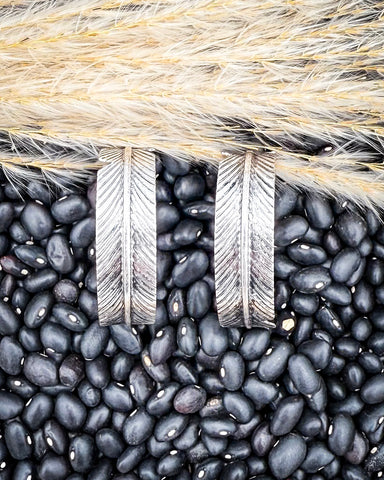 Hawk Feather Semi Hoop Fashion Earrings