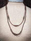 Ashby Navajo Style Pearl Multi-Strand Necklace