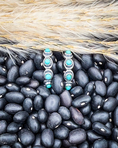 Sam Turquoise Hoop Earrings