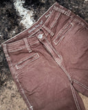 Cowgirl Tuff - Brown Boot Stitch High-Rise Trouser Jeans