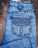 Cowgirl Tuff - Boot Stitch Blues High-Rise Trouser Jeans –  Light Wash