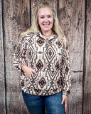 Sterling Kreek - Desert Sands Oversized Quarter Zip Pullover