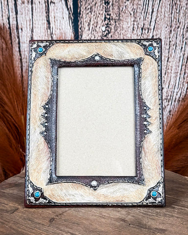 Tough 1 - Cowhide Print Frame