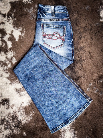 Cowgirl Tuff - Red Roan Bootcut Jeans- Riding Jeans - Bronco Western Supply Co.