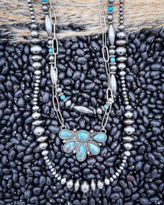 Sagebrush Skies Layered Fashion Necklace