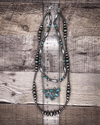 Sagebrush Skies Layered Fashion Necklace