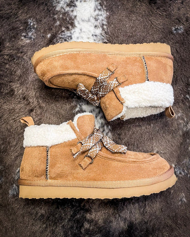 Cherilyn in Tan By Very G - Fur Lined - Ankle Boot - Bronco Western Supply Co.