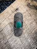 Alma Cuff Ring - Turquoise
