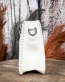 Canyon Blossom Tooled Mini Satchel in Tan by Trinity Ranch