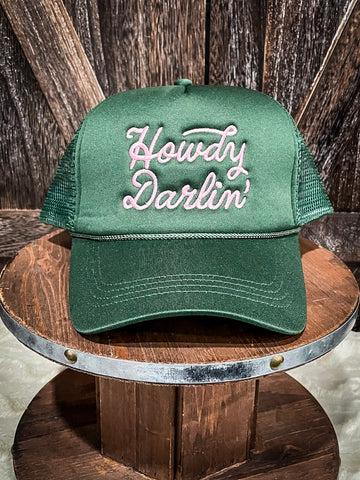 Howdy Darlin' Trucker Cap - Green