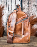 Outlaw Sling Bag in Brown by Wrangler