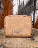 Prairie Rose Tooled Wallet in Brown by Wrangler