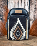 Magnolia Aztec Sling Bag in Black by Wrangler
