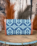 Desert Dawn Aztec Wristlet in Jean by Wrangler
