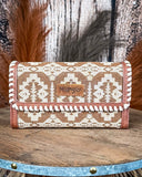 Desert Dawn Aztec Wristlet in Brown by Wrangler