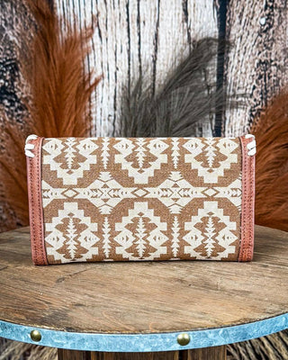 Desert Dawn Aztec Wristlet in Brown by Wrangler