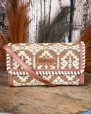 Desert Dawn Aztec Wristlet in Brown by Wrangler