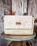 Western Mesa Tooled Crossbody Set in Khaki by Wrangler