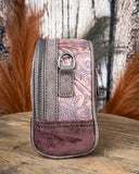 Canyon Trail Tooled Crossbody Bag in Coffee by Wrangler