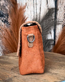 Western Mesa Tooled Crossbody Set in Brown by Wrangler