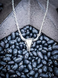 White Western Steer Head Necklace Jewelry Bronco Western Supply Co. Bronco Western Supply Co. 