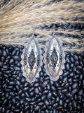 Largo Aztec Dangle Earrings - Black - Western Jewelry - Bronco Western Supply Co.