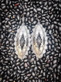 Largo Aztec Dangle Earrings - Black - Western Jewelry - Bronco Western Supply Co.