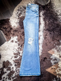 70s Super High Rise Flare Jeans