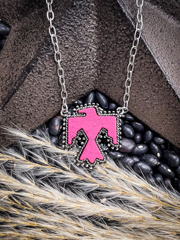 Thunderbird Necklace - Pink