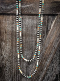 Davina Navajo Style Pearl Layer Necklace