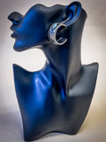 Nova Stud Hoop Earring - Silver/Turquoise - Western Jewelry - Bronco Western Supply Co.