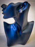 Windom Stud Earring - Silver - Western Jewelry - Faux Turquoise - Bronco Western Supply Co.