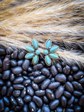 Brooks Stud Earrings - Western Jewelry - Faux Turquoise - Bronco Western Supply Co.