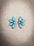 Brooks Stud Earrings - Western Jewelry - Faux Turquoise - Bronco Western Supply Co.
