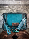 Avril Crossbody/Wristlet by Wrangler - Turquoise
