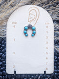 Etta Spade Stud Earring - Turquoise - Western Jewelry - Faux Turquoise - Bronco Western Supply Co.